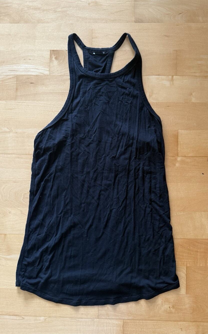 kit and ace women Sleeveless Black Tank Top Model Small